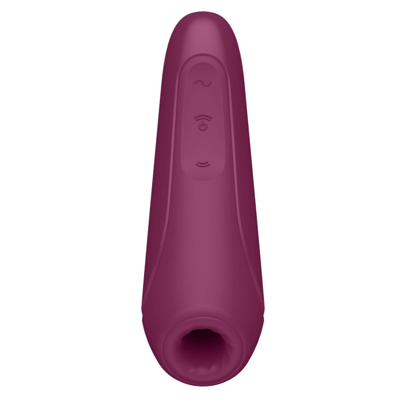 Satisfyer Curvy 1+ - okos léghullámos csiklóizgató (piros) 88333 termék bemutató kép