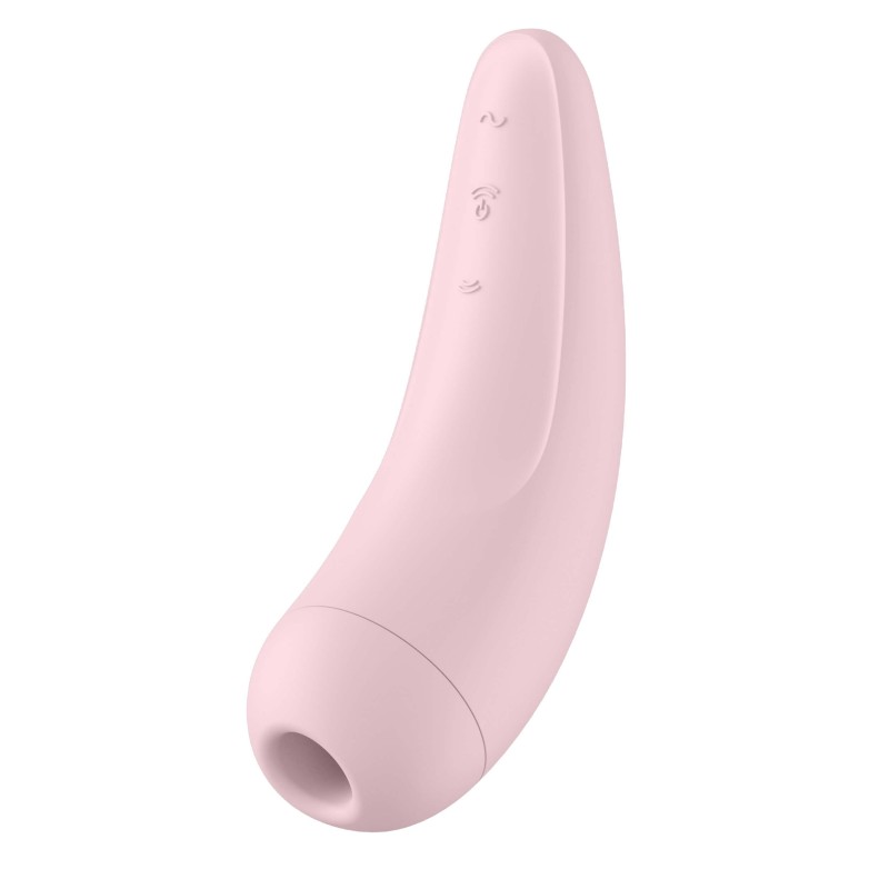 Satisfyer Curvy 2+ - okos léghullámos csiklóizgató vibrátor (pink) 38614 termék bemutató kép
