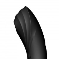 Satisfyer Curvy Trinity 4 - akkus léghullámos 2in1 vibrátor (fekete) 52214 termék bemutató kép