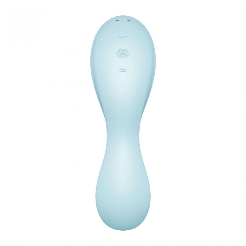 Satisfyer Curvy Trinity 5+ - okos 2in1 vibrátor (kék) 83491 termék bemutató kép