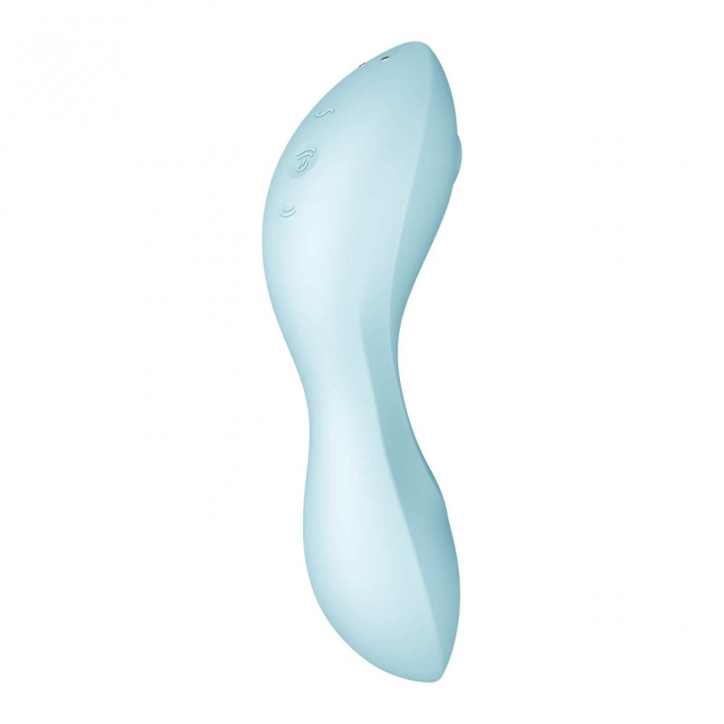 Satisfyer Curvy Trinity 5+ - okos 2in1 vibrátor (kék) 83492 termék bemutató kép