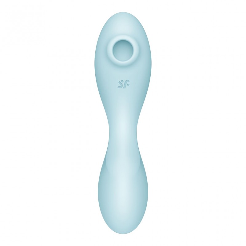 Satisfyer Curvy Trinity 5+ - okos 2in1 vibrátor (kék) 83493 termék bemutató kép