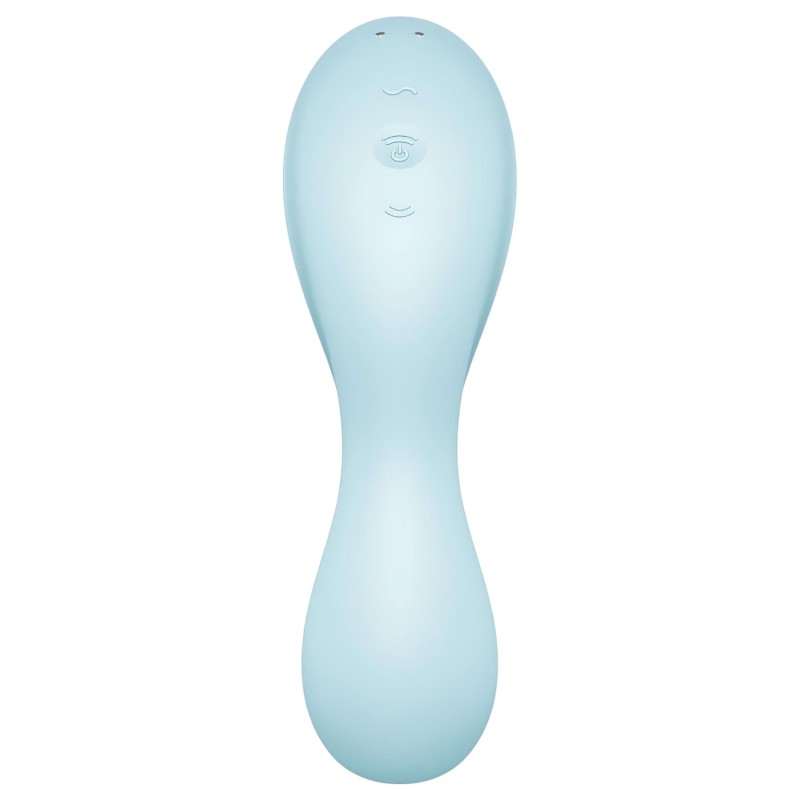 Satisfyer Curvy Trinity 5+ – App-vezérelt 2in1 vibrátor (kék) 138367 termék bemutató kép