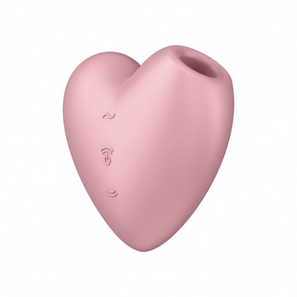 Satisfyer Cutie Heart - akkus léghullámos csikló vibrátor (pink)