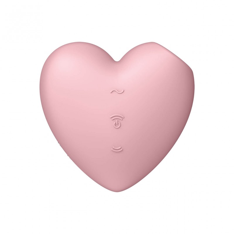 Satisfyer Cutie Heart - akkus léghullámos csikló vibrátor (pink) 59485 termék bemutató kép
