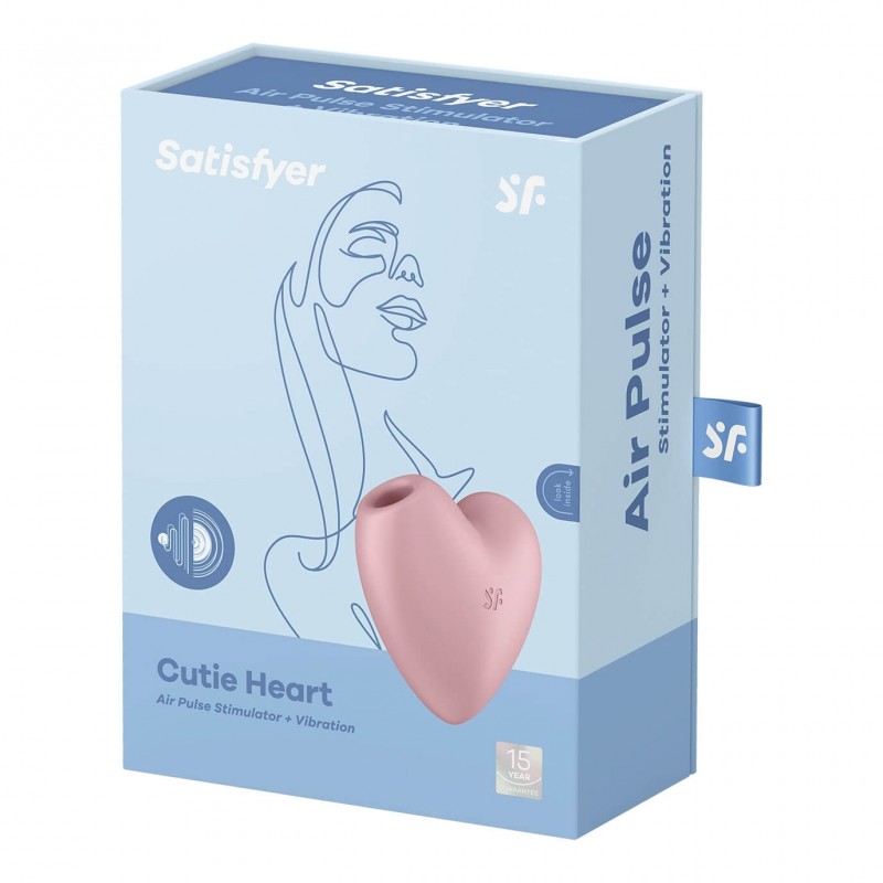 Satisfyer Cutie Heart - akkus léghullámos csiklóvibrátor (pink) 54900 termék bemutató kép