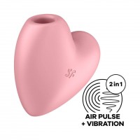 Satisfyer Cutie Heart - akkus léghullámos csiklóvibrátor (pink) 54901 termék bemutató kép