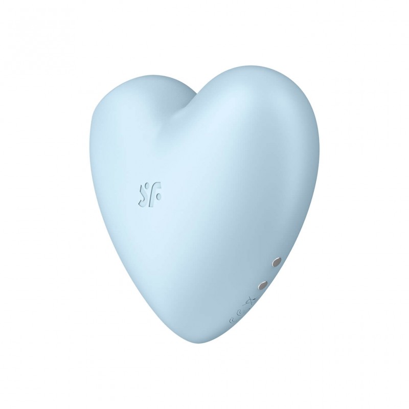 Satisfyer Cutie Heart - akkus léghullámos csikló vibrátor (kék) 77099 termék bemutató kép