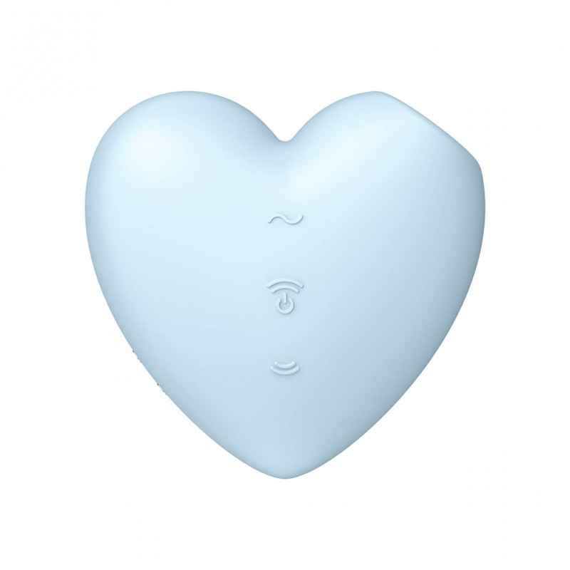 Satisfyer Cutie Heart - akkus léghullámos csikló vibrátor (kék) 77100 termék bemutató kép