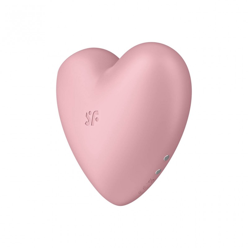 Satisfyer Cutie Heart - akkus léghullámos csikló vibrátor (pink) 77056 termék bemutató kép
