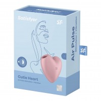 Satisfyer Cutie Heart - akkus léghullámos csiklóvibrátor (pink) 77058 termék bemutató kép