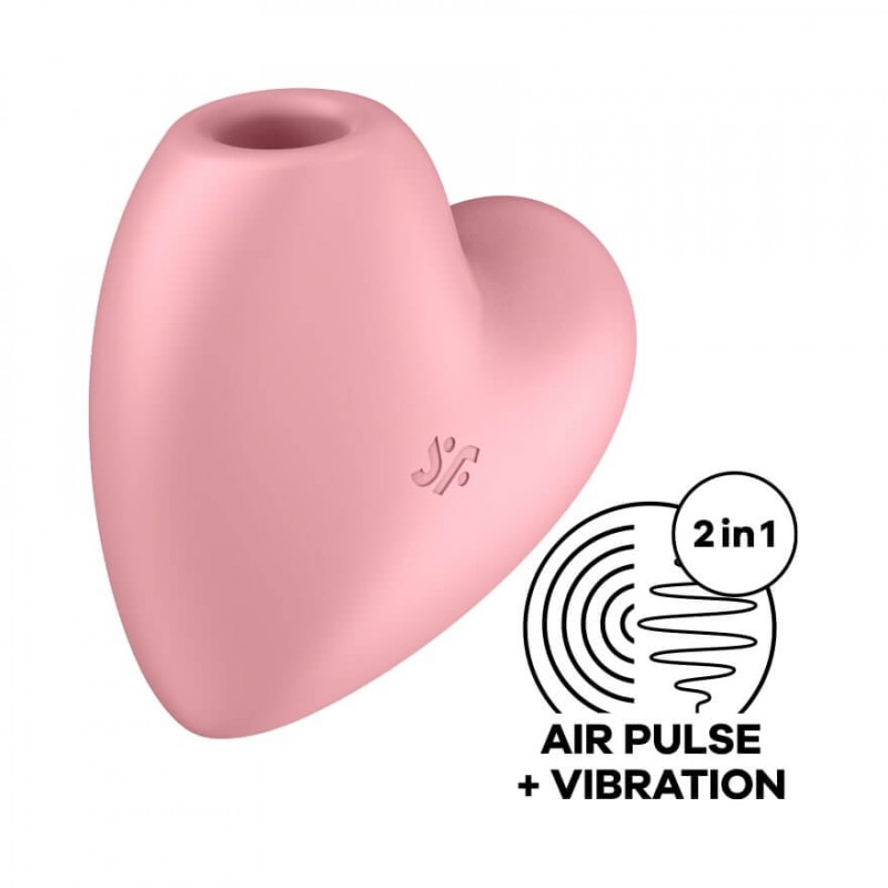 Satisfyer Cutie Heart - akkus léghullámos csiklóvibrátor (pink) 77059 termék bemutató kép