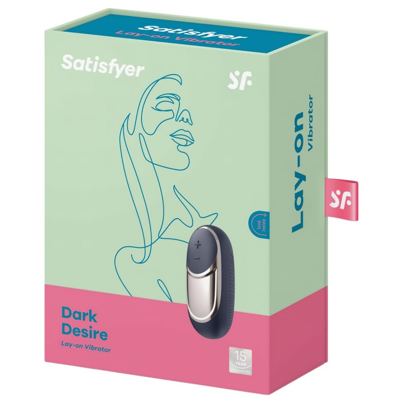 Satisfyer Dark Desire - akkus csikló vibrátor (fekete) 117461 termék bemutató kép