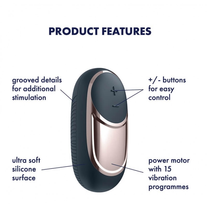 Satisfyer Dark Desire - akkus csikló vibrátor (fekete) 45607 termék bemutató kép