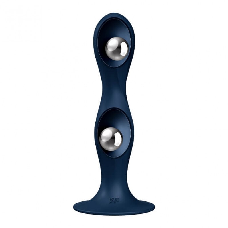 Satisfyer Double Ball-R - súlyozott dildó (kék) 82468 termék bemutató kép