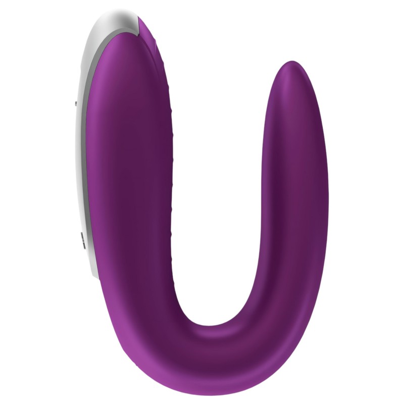 Satisfyer Double Fun - app-vezérelt párvibrátor pároknak (lila) 154884 termék bemutató kép