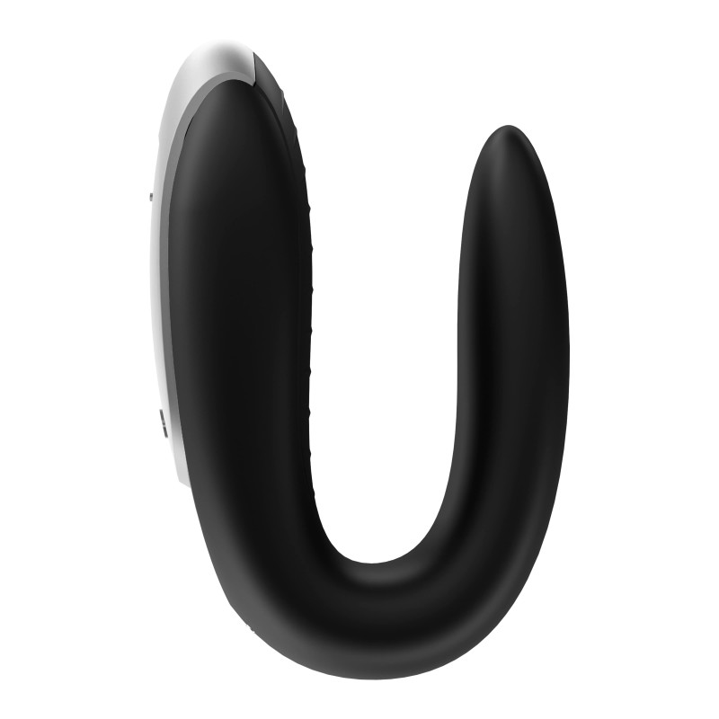 Satisfyer Double Fun - okos, vízálló párvibrátor (fekete) 44603 termék bemutató kép