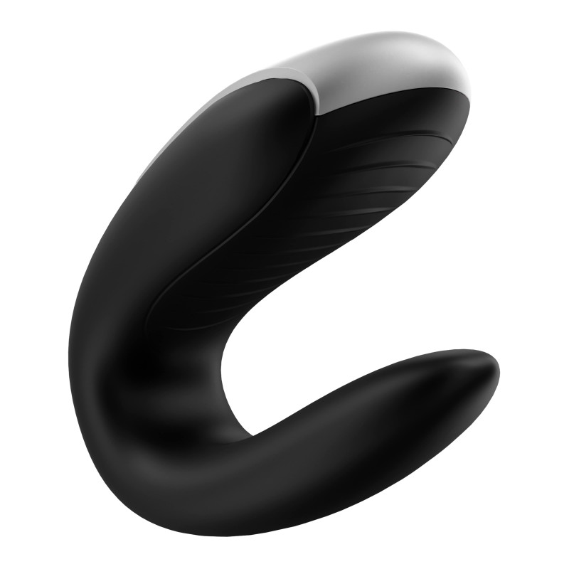 Satisfyer Double Fun - okos, vízálló párvibrátor (fekete) 44606 termék bemutató kép