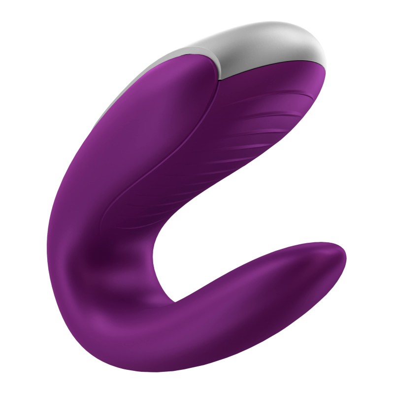 Satisfyer Double Fun - okos párvibrátor (lila) 44619 termék bemutató kép