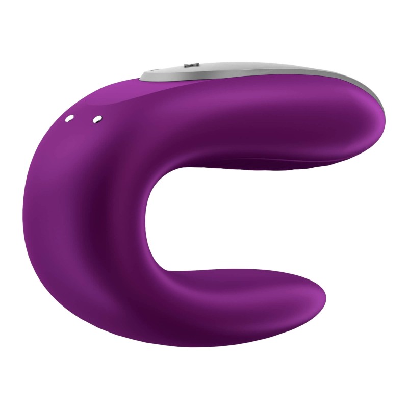 Satisfyer Double Fun - okos párvibrátor (lila) 81679 termék bemutató kép