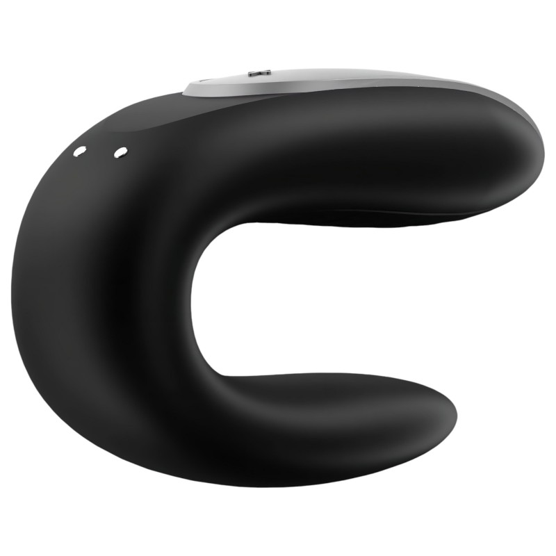 Satisfyer Double Fun – App-vezérelt párvibrátor (fekete) 138230 termék bemutató kép
