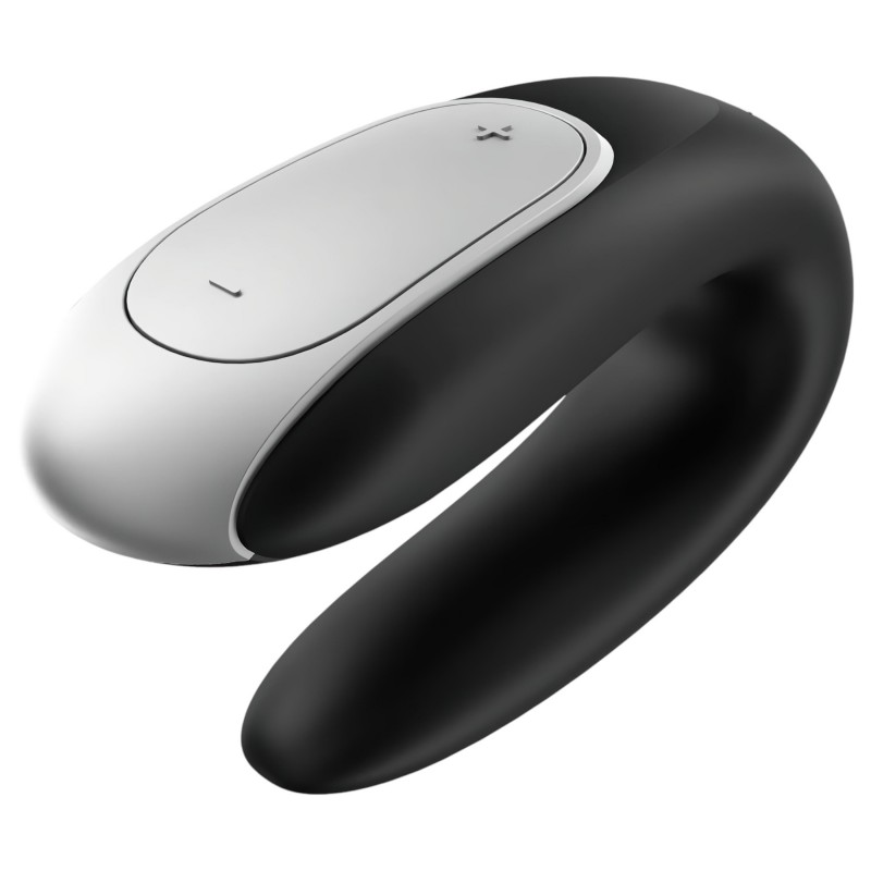 Satisfyer Double Fun – App-vezérelt párvibrátor (fekete) 138233 termék bemutató kép