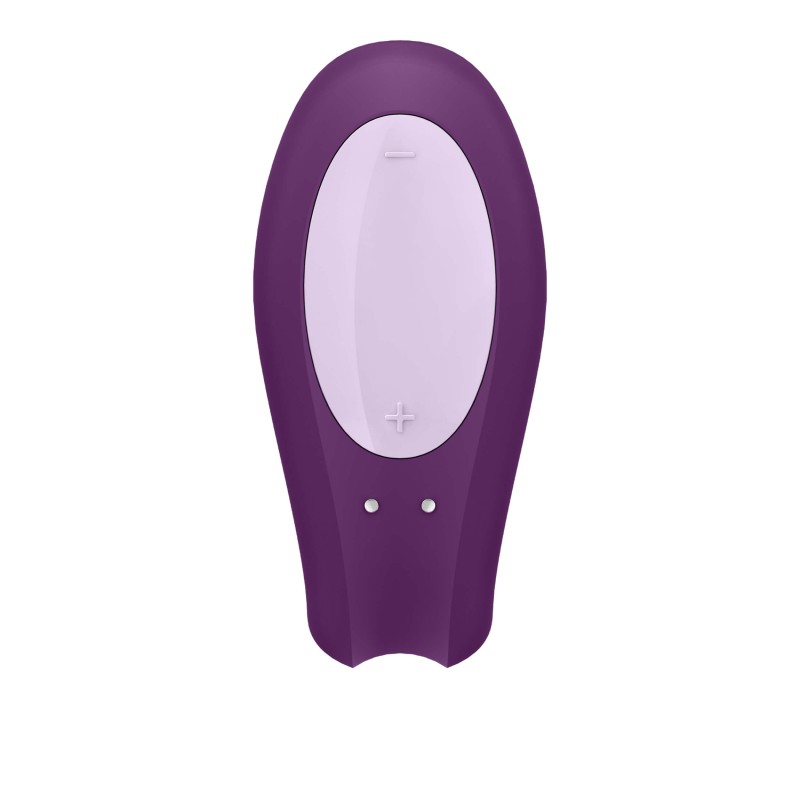 Satisfyer Double Joy - okos, vízálló párvibrátor (lila) 39021 termék bemutató kép