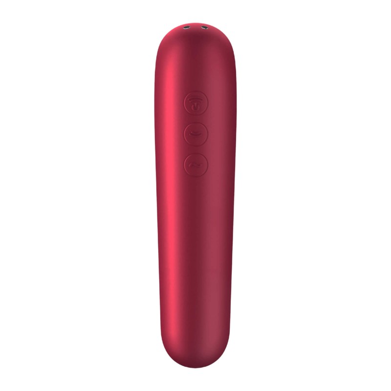 Satisfyer Dual Love - okos hüvelyi és csikló vibrátor (piros) 76901 termék bemutató kép