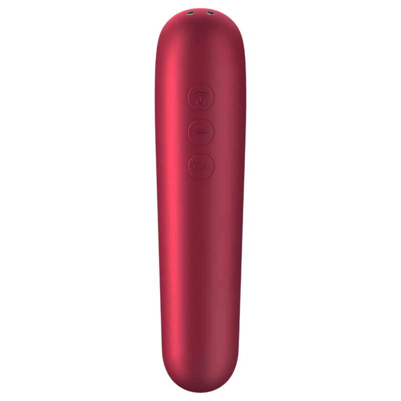 Satisfyer Dual Love - okos hüvelyi és csikló vibrátor (piros) 117305 termék bemutató kép