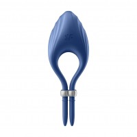 Satisfyer Duelist - akkus vibrációs péniszgyűrű (kék) 63267 termék bemutató kép