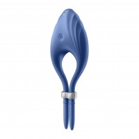 Satisfyer Duelist - akkus vibrációs péniszgyűrű (kék) 63269 termék bemutató kép