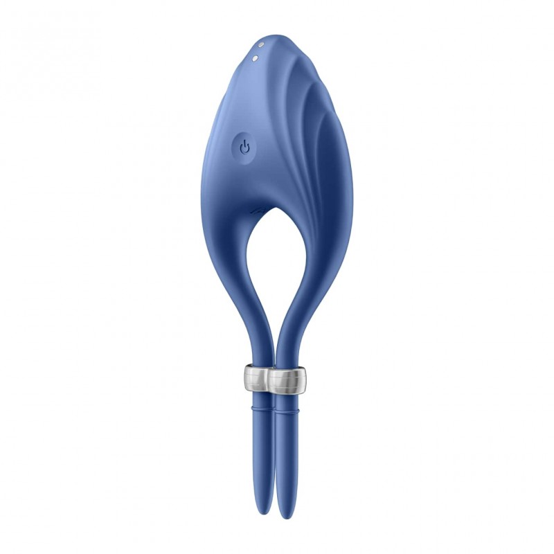 Satisfyer Duelist - akkus vibrációs péniszgyűrű (kék) 67165 termék bemutató kép