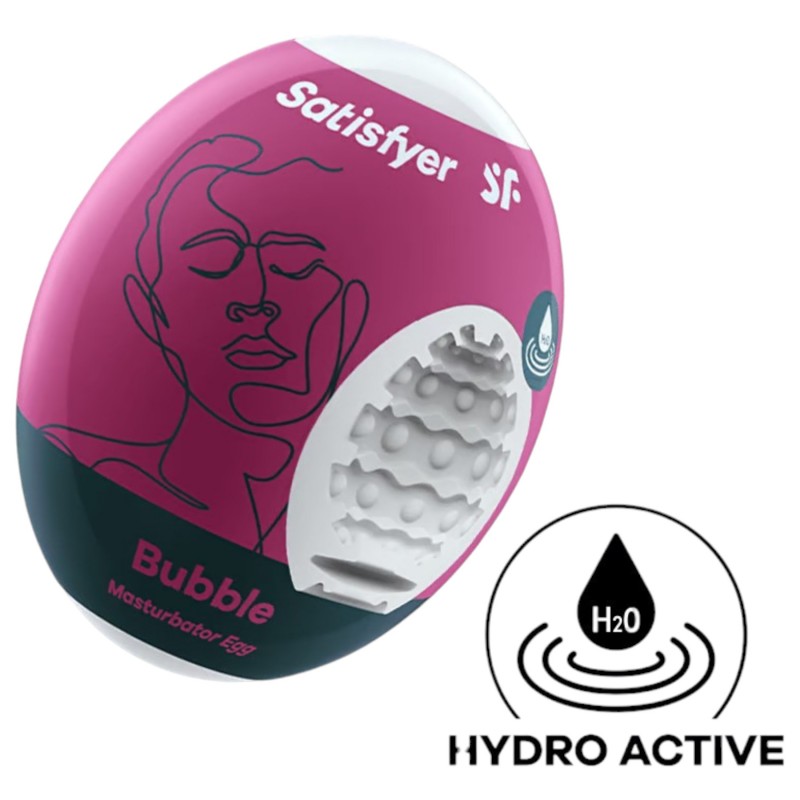 Satisfyer Egg Bubble - tojás maszturbátor (1db) 104663 termék bemutató kép
