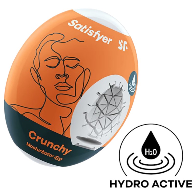 Satisfyer Egg Crunchy - tojás maszturbátor (1 db) 129151 termék bemutató kép