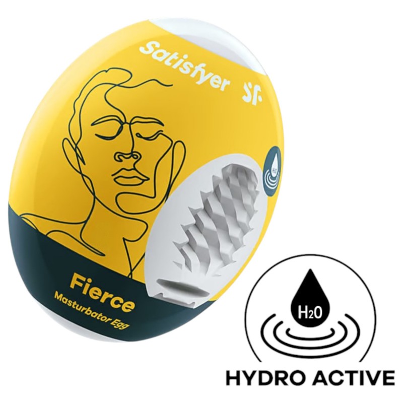 Satisfyer Egg Fierce - tojás maszturbátor férfiaknak (1 db) 129699 termék bemutató kép