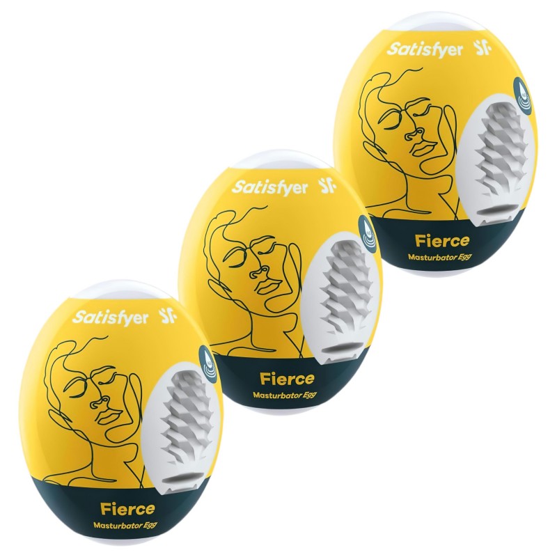 Satisfyer Egg Fierce - tojás maszturbátor szett férfiaknak (3 db) 165443 termék bemutató kép