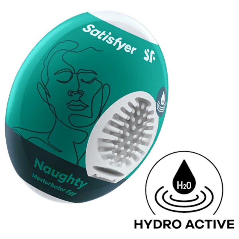 Satisfyer Egg Naughty - tojás maszturbátor férfiaknak (1 db) 161670 termék bemutató kép