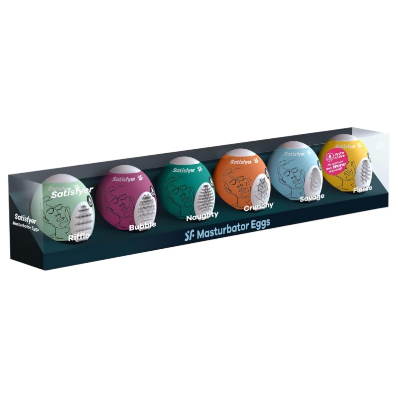 Satisfyer Egg Set - tojás maszturbátor szett (6db) 110227 termék bemutató kép
