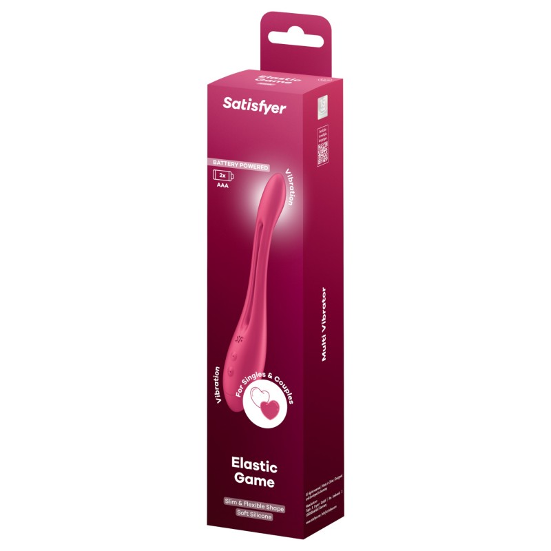 Satisfyer Elastic Game - elemes, flexibilis párvibrátor (pink) 165622 termék bemutató kép