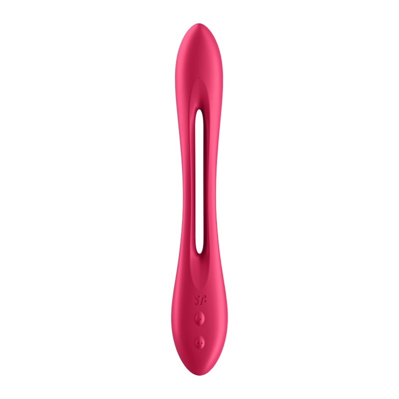Satisfyer Elastic Joy - akkus, flexibilis párvibrátor (piros) 51588 termék bemutató kép