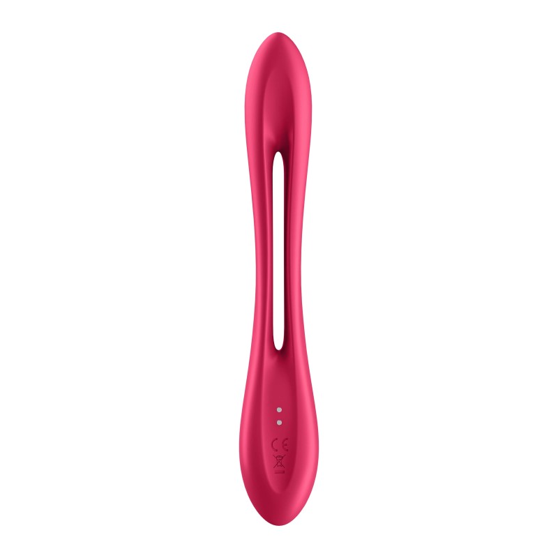 Satisfyer Elastic Joy - akkus, flexibilis párvibrátor (piros) 51589 termék bemutató kép