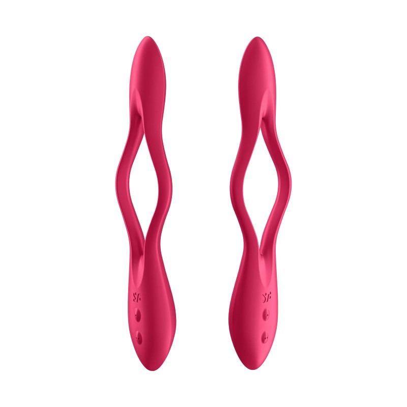 Satisfyer Elastic Joy - akkus, flexibilis párvibrátor (piros) 51590 termék bemutató kép