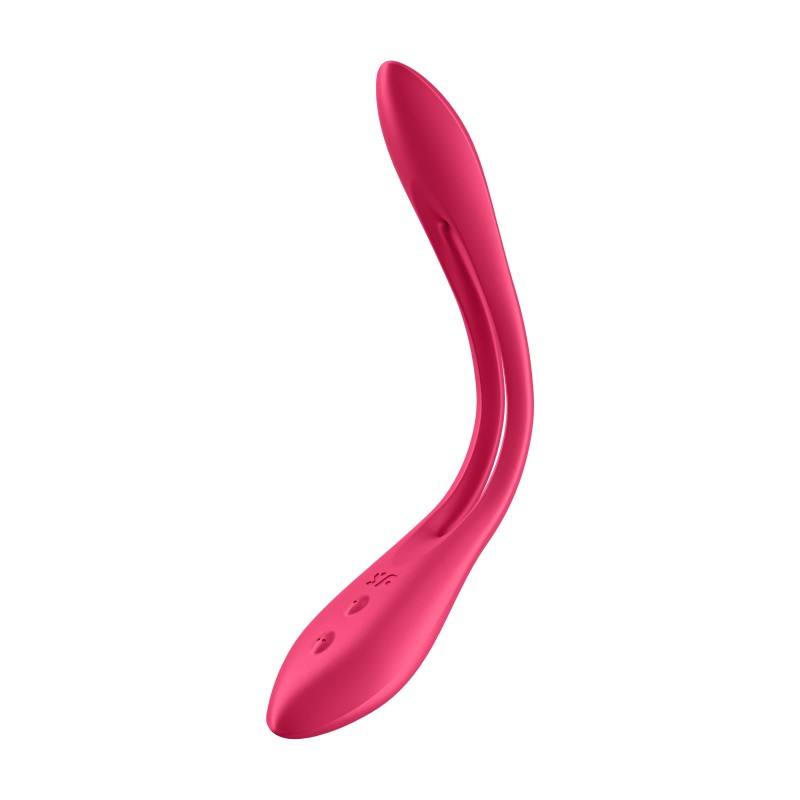 Satisfyer Elastic Joy - akkus, flexibilis párvibrátor (piros) 51592 termék bemutató kép