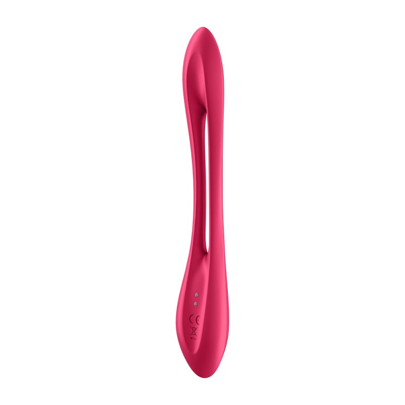 Satisfyer Elastic Joy - akkus, flexibilis párvibrátor (piros) 51593 termék bemutató kép