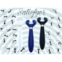 Satisfyer Endless Fun - akkus, vízálló párvibrátor (kék) 59613 termék bemutató kép