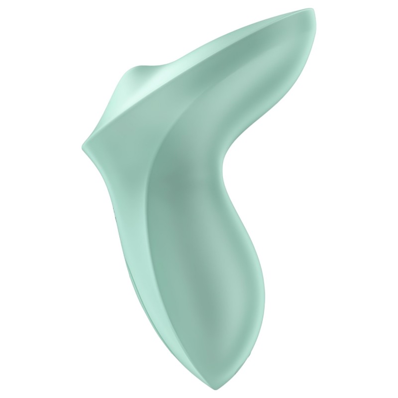 Satisfyer Exciterrr - forgó gyöngyös csikló vibrátor, csiklóizgató (zöld) 155196 termék bemutató kép