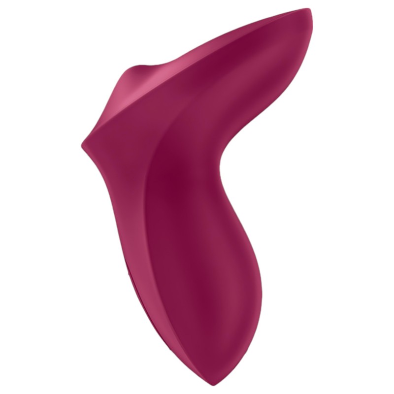 Satisfyer Exciterrr - forgó gyöngyös csikló vibrátor (piros) 116990 termék bemutató kép
