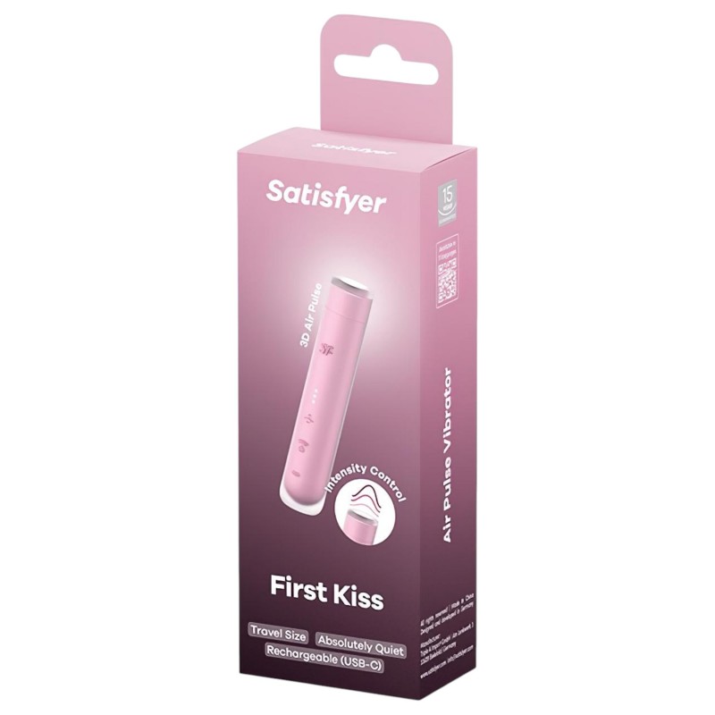 Satisfyer First Kiss - léghullámos csiklóizgató (piros) 109116 termék bemutató kép