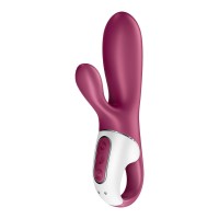 Satisfyer Hot Bunny - okos csiklókaros melegítő vibrátor (piros) 54009 termék bemutató kép