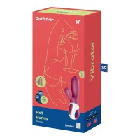 Satisfyer Hot Bunny - okos csiklókaros melegítő vibrátor (piros) 54016 termék bemutató kép